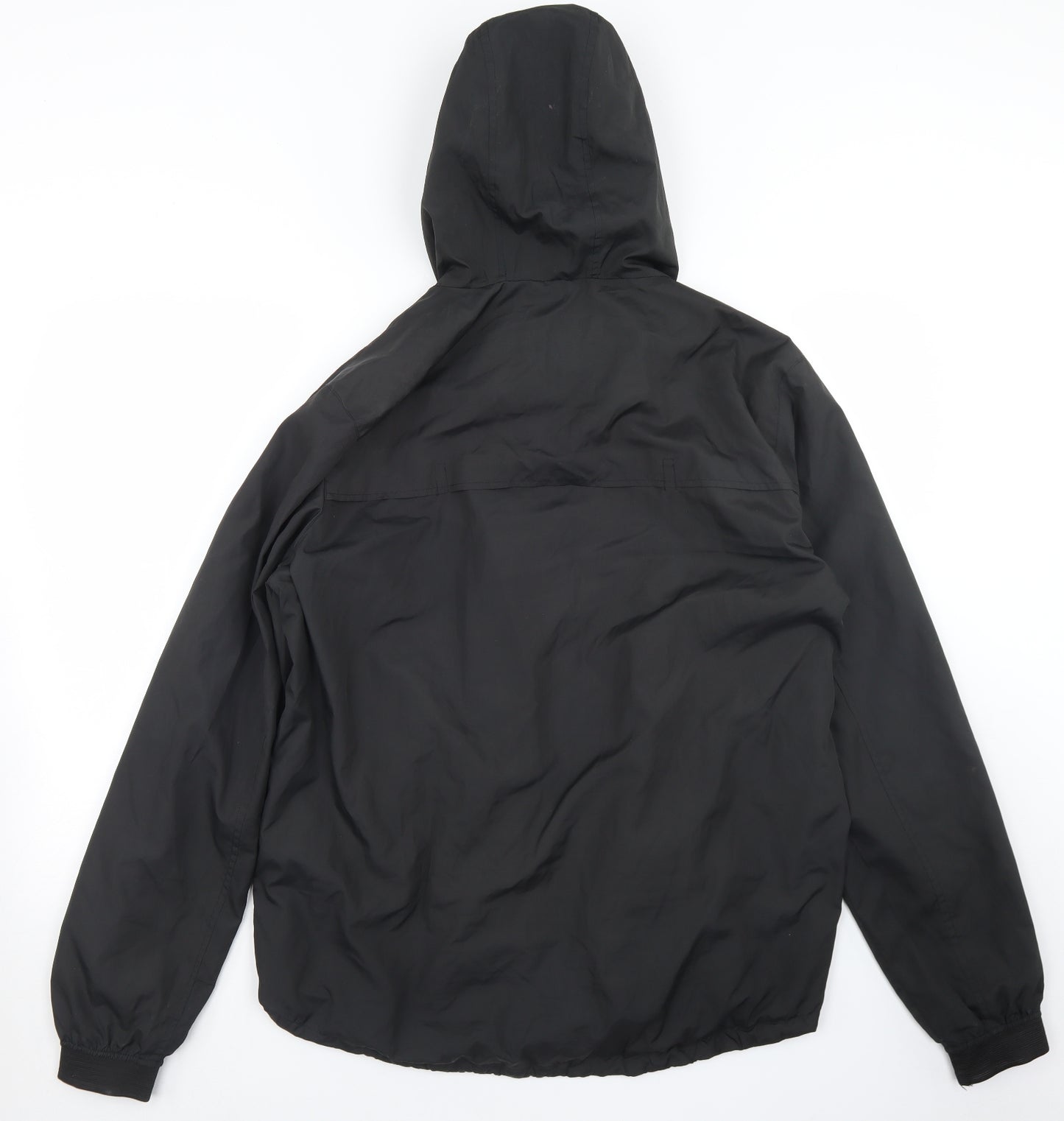 Primark Mens Black   Windbreaker Jacket Size L  Zip