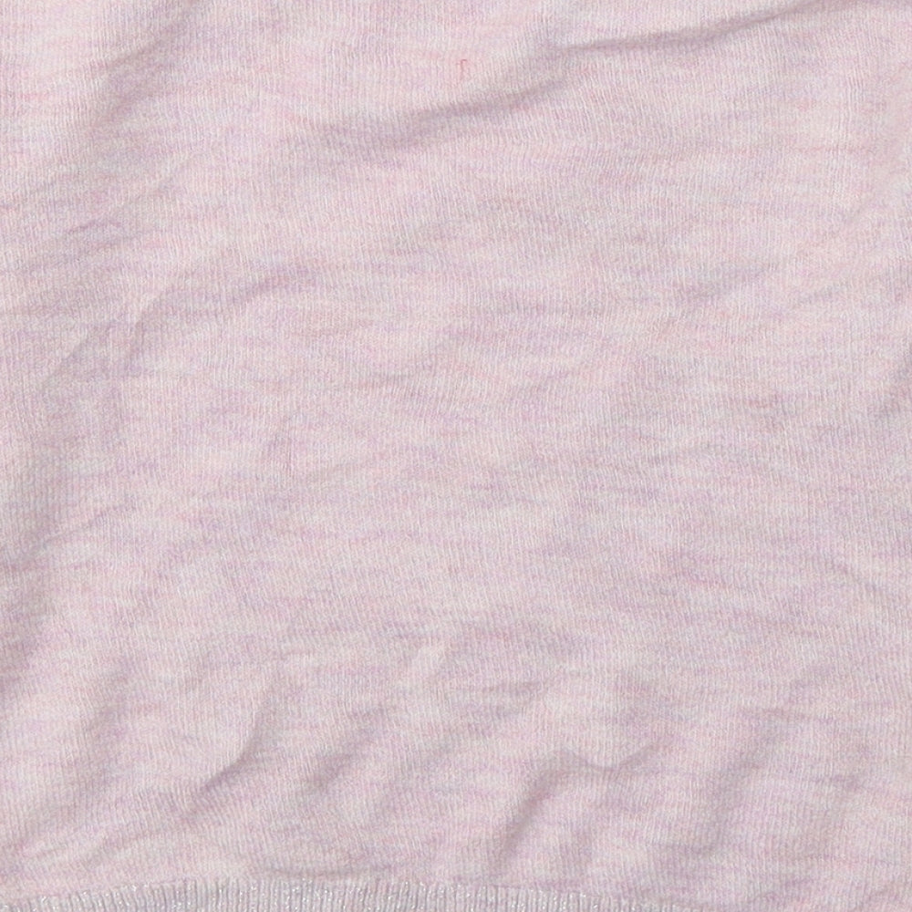 TU Girls Pink Round Neck  Acrylic Pullover Jumper Size 7 Years  Pullover - Unicorn