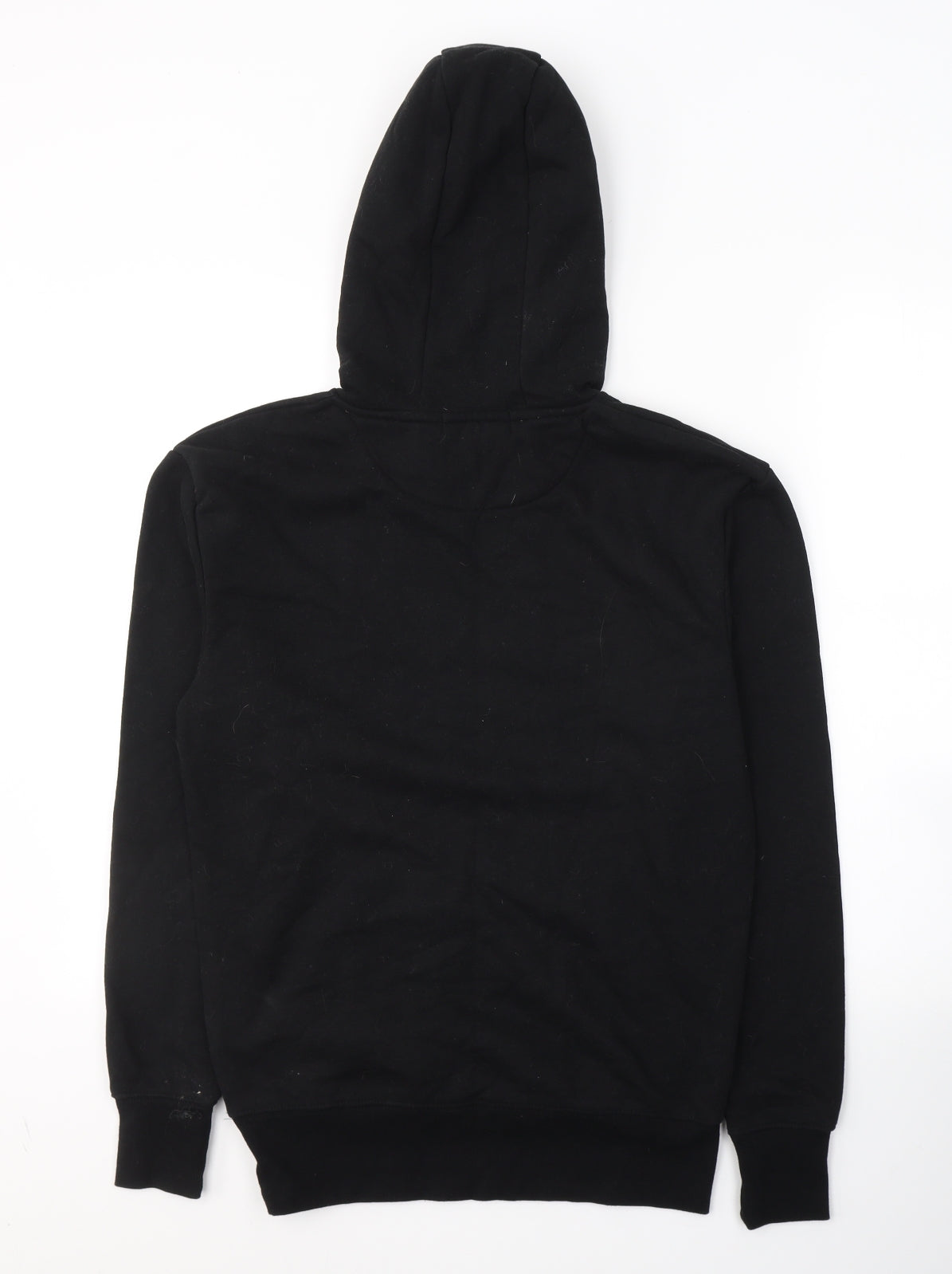 Primark Mens Black  Cotton Pullover Hoodie Size S