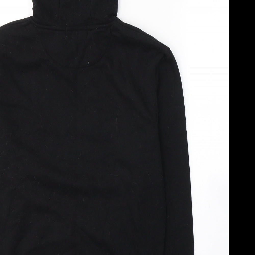Primark Mens Black  Cotton Pullover Hoodie Size S