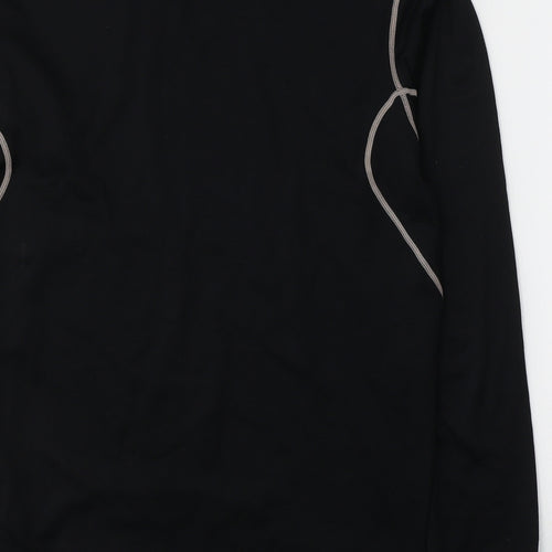 Nike Mens Black  Polyester Pullover Casual Size XL High Neck Pullover