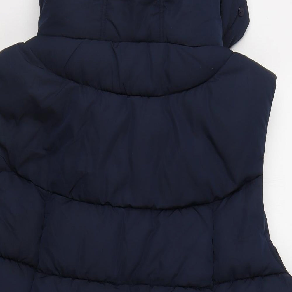 Nutmeg Womens Blue   Gilet Jacket Size 16  Zip - Puffer gilet