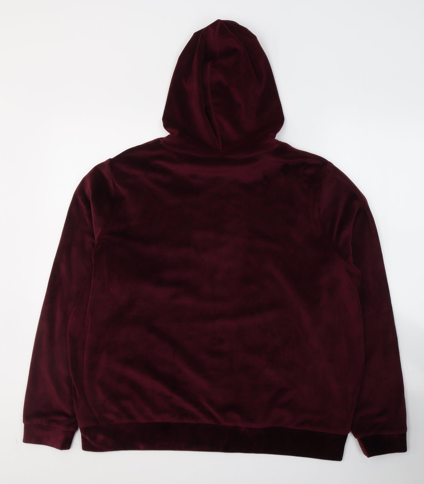 Marks and Spencer Womens Red  Polyester Full Zip Hoodie Size 18  Zip