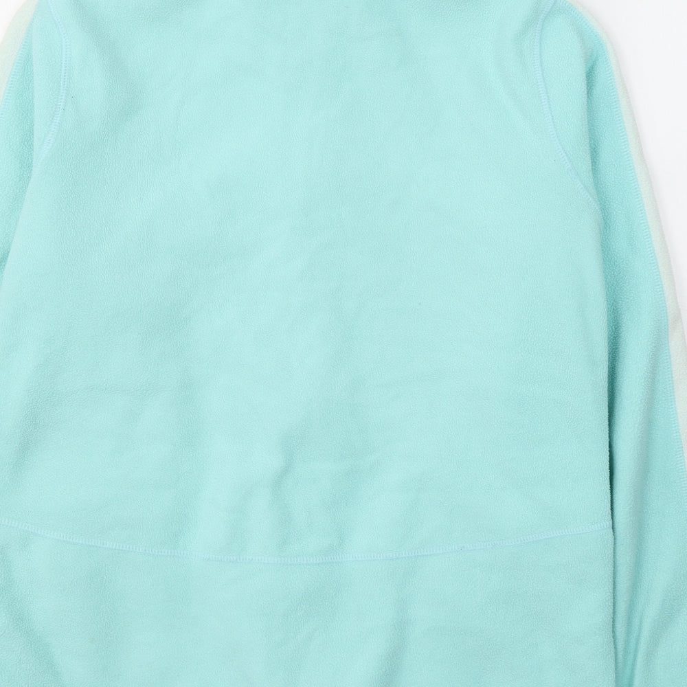 Marks and Spencer Womens Blue  Polyester Full Zip Sweatshirt Size 12  Zip