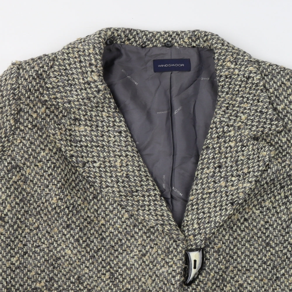 Windsmoor Womens Grey   Jacket Coat Size 16  Buckle