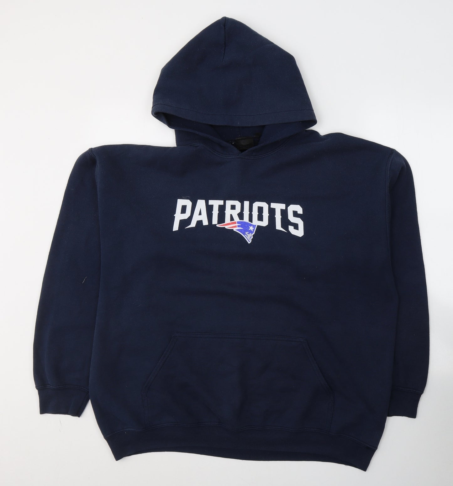 NFL Mens Blue  Cotton Pullover Hoodie Size XL   - PATRIOTS