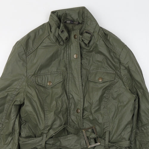 Marks and Spencer Womens Green   Jacket Coat Size 8  Zip