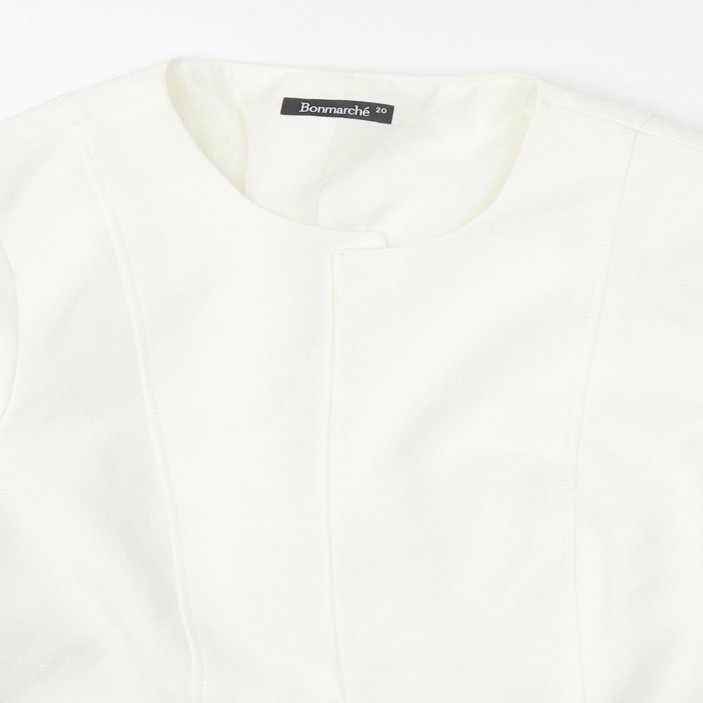 Bonmarché Womens White   Jacket Blazer Size 20