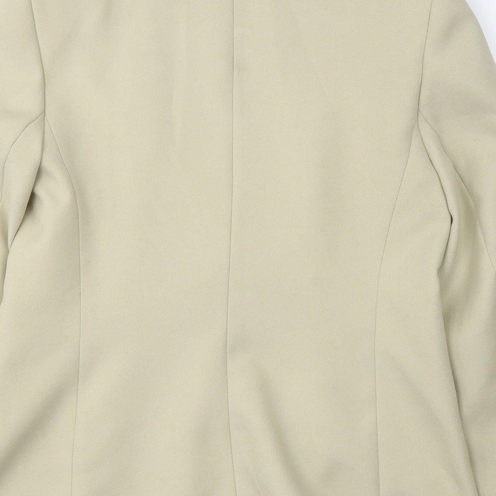 Marks and Spencer Womens Beige   Jacket Blazer Size 14  Button
