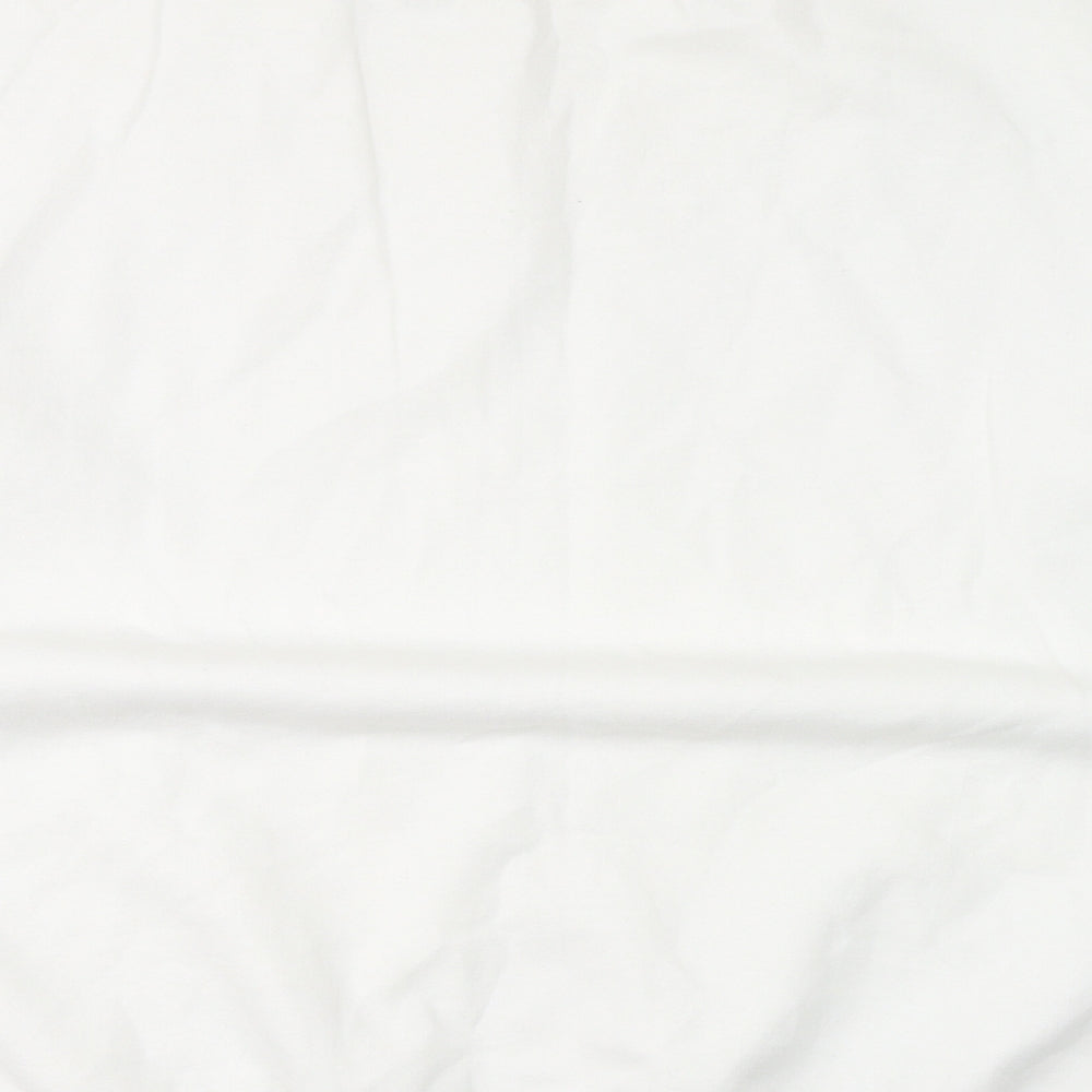 Gilden Mens White  Cotton Pullover Sweatshirt Size 2XL