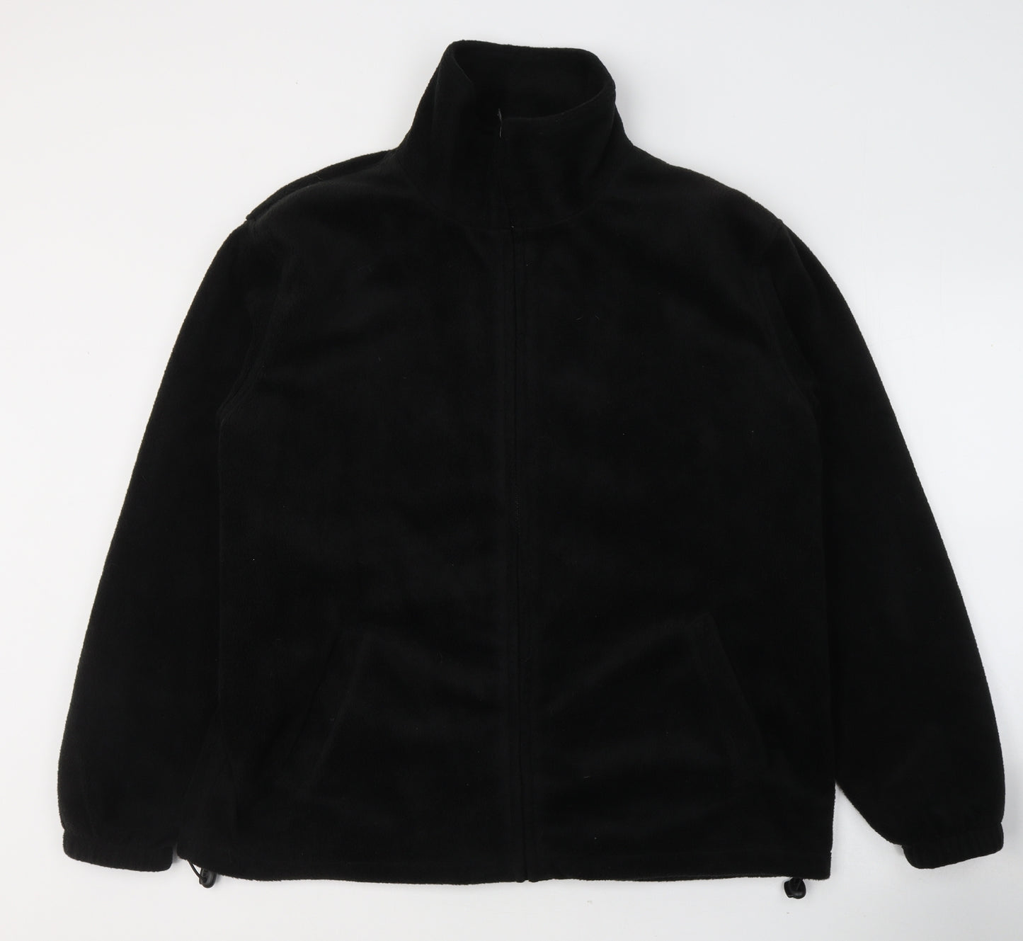 JBC Collection Mens Black  Polyester Full Zip Sweatshirt Size S
