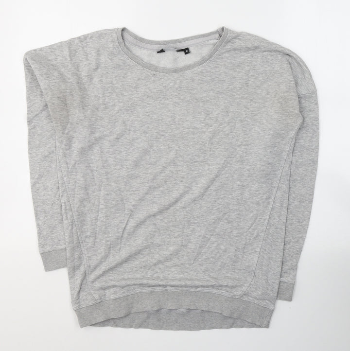 New Look Womens Grey Cotton Pullover Sweatshirt Size 10 Pullover