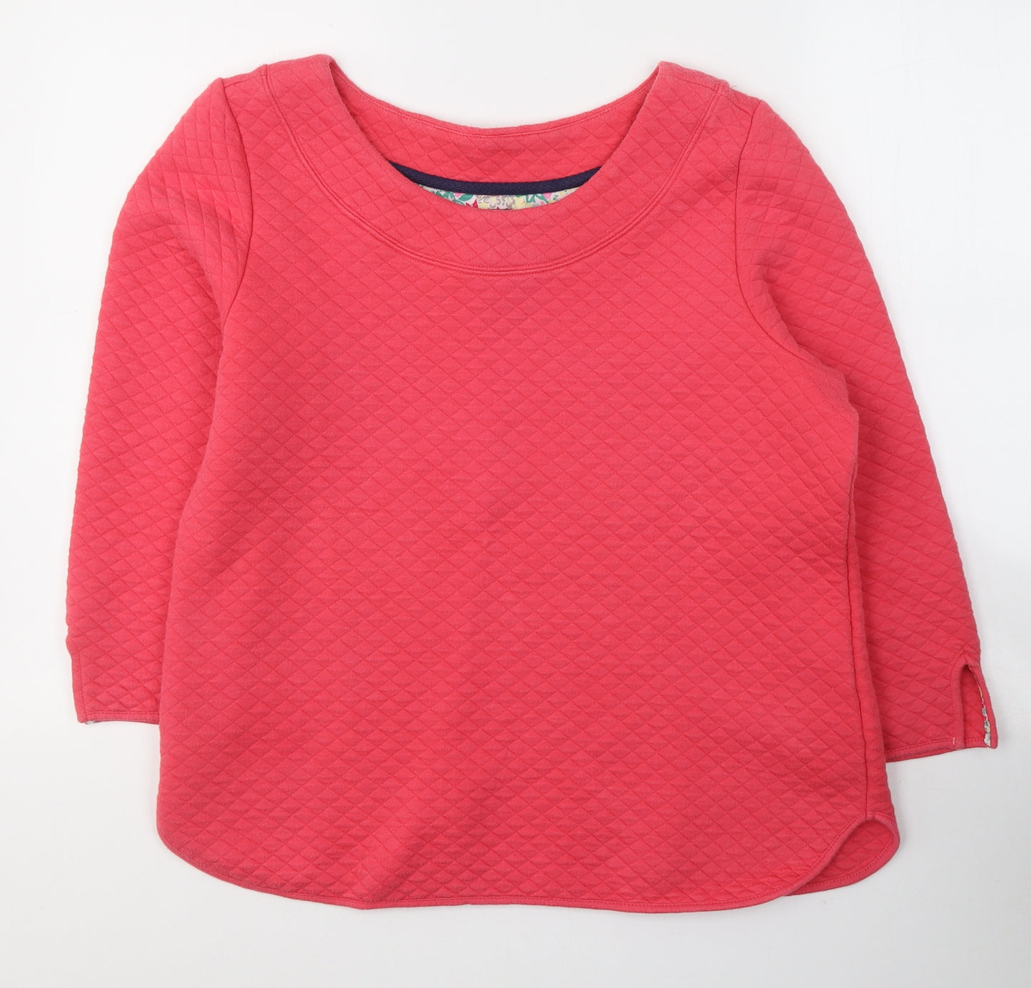 Jules Womens Pink  Cotton Pullover Sweatshirt Size 14  Pullover
