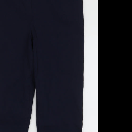Dunnes Stores Womens Blue  Viscose Dress Pants Trousers Size XL L28 in Regular