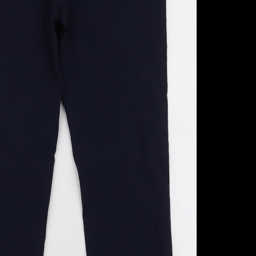 Dunnes Stores Womens Blue  Viscose Dress Pants Trousers Size XL L28 in Regular