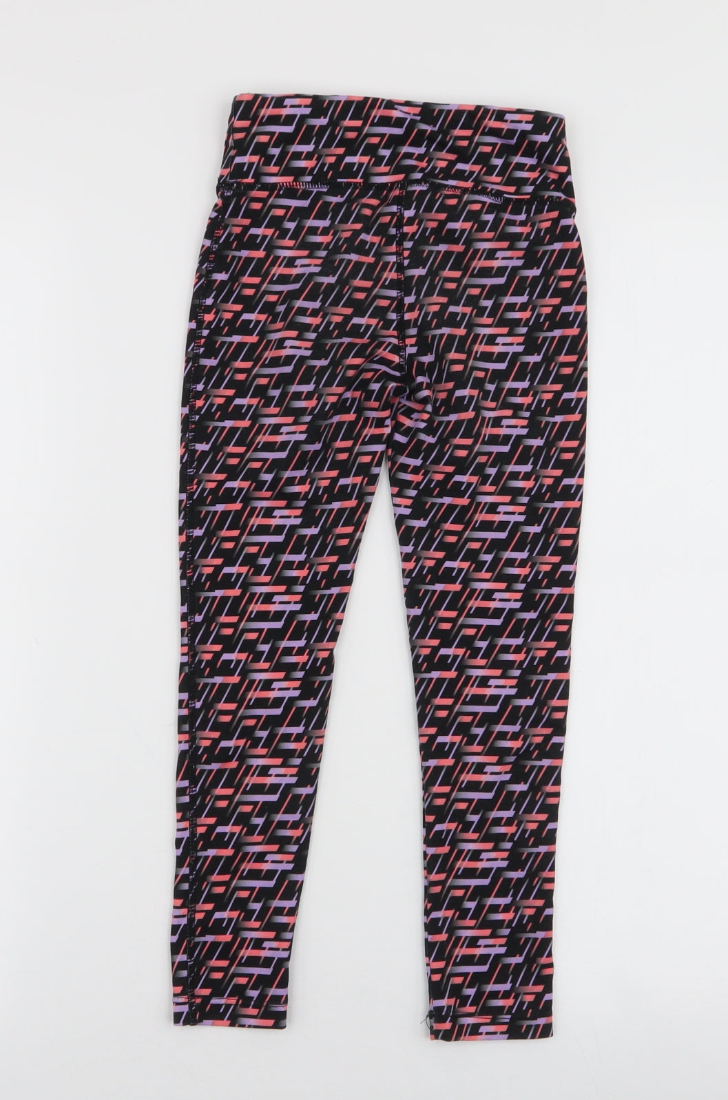 Dunnes Stores Girls Multicoloured Geometric Polyester Jogger Trousers Size 5-6 Years  Slim Pullover