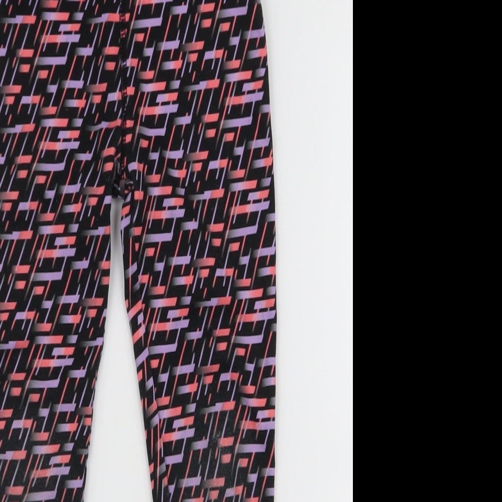 Dunnes Stores Girls Multicoloured Geometric Polyester Jogger Trousers Size 5-6 Years  Slim Pullover