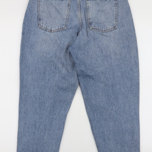 ASOS Womens Blue  Polyester Mom Jeans Size 26 in L32 in Slim Zip