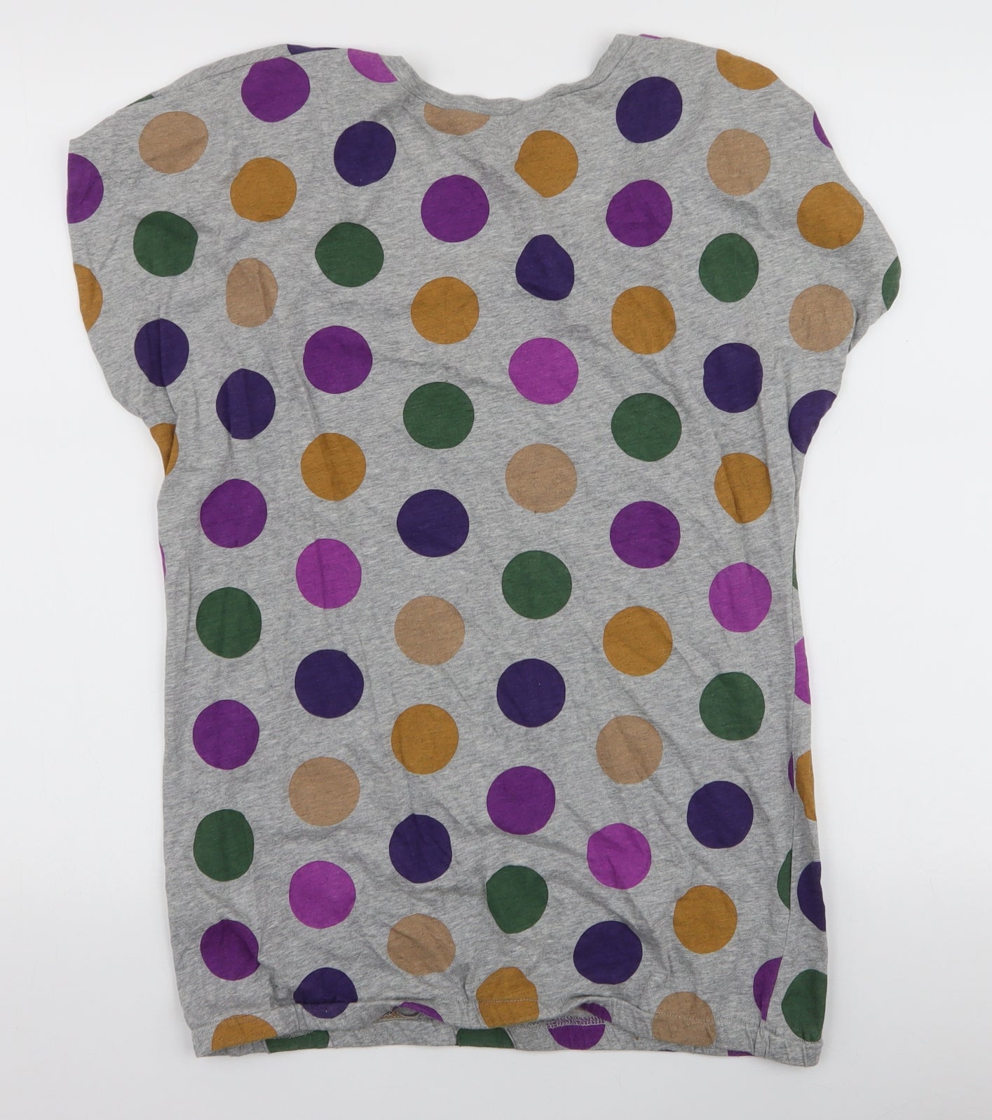 French Connection Womens Multicoloured Polka Dot 100% Cotton Jersey T-Shirt Size M Round Neck