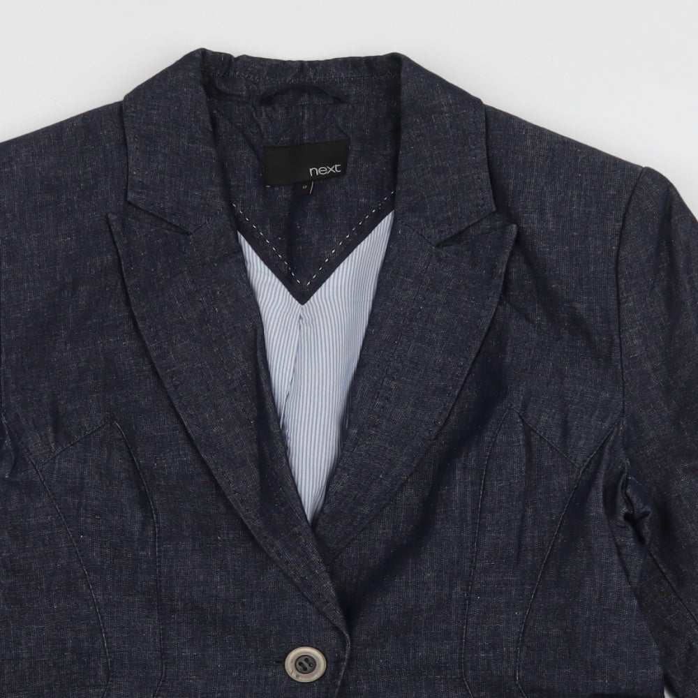 NEXT Womens Blue   Jacket Blazer Size 12  Button
