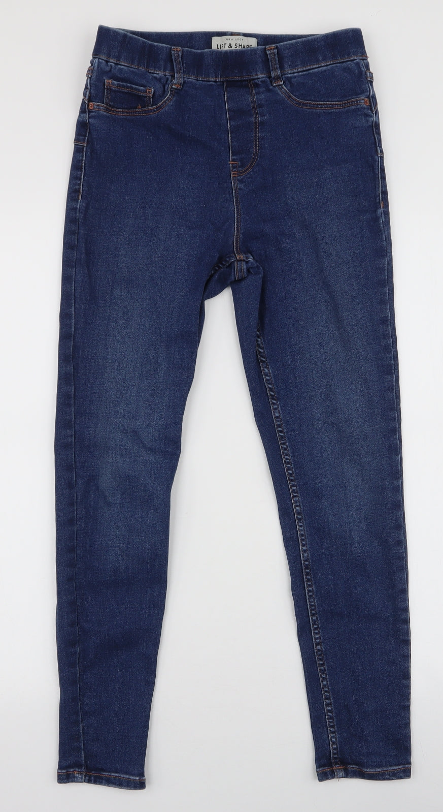 New Look Womens Blue  Cotton Skinny Jeans Size 8 L25 in Slim
