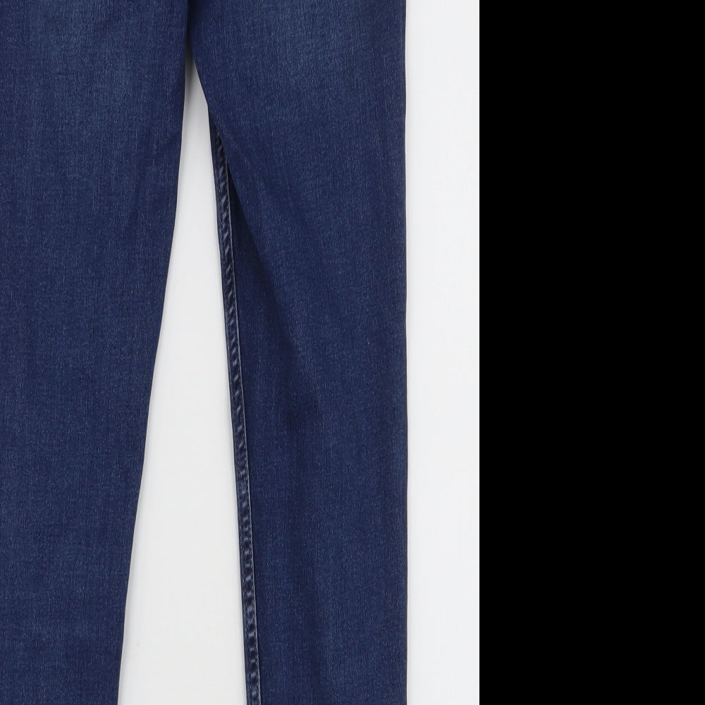 New Look Womens Blue  Cotton Skinny Jeans Size 8 L25 in Slim