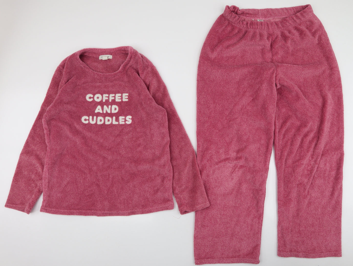 Love to lounge Womens Pink  Polyester  Pyjama Set Size M