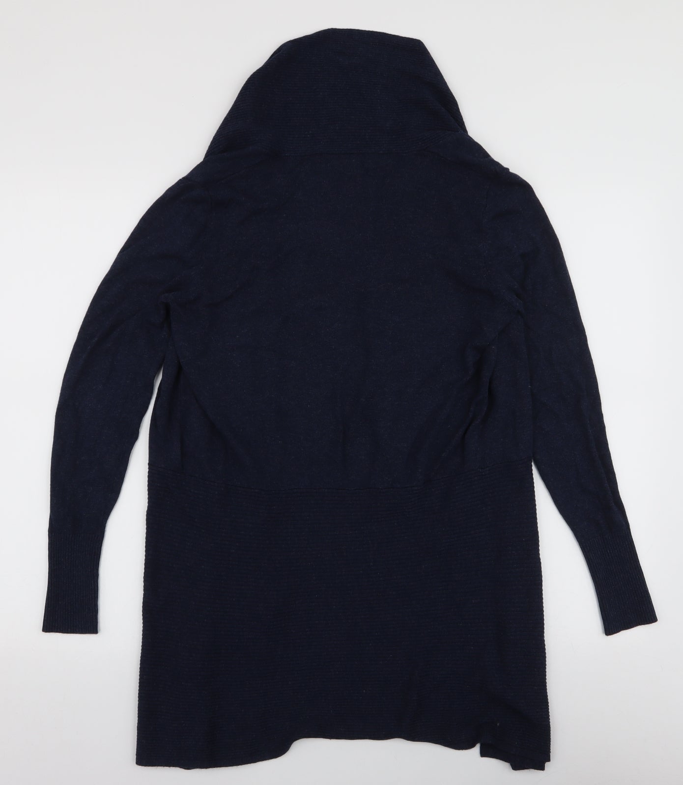 Marks and Spencer Womens Blue V-Neck  Viscose Cardigan Jumper Size M   - Waterfall