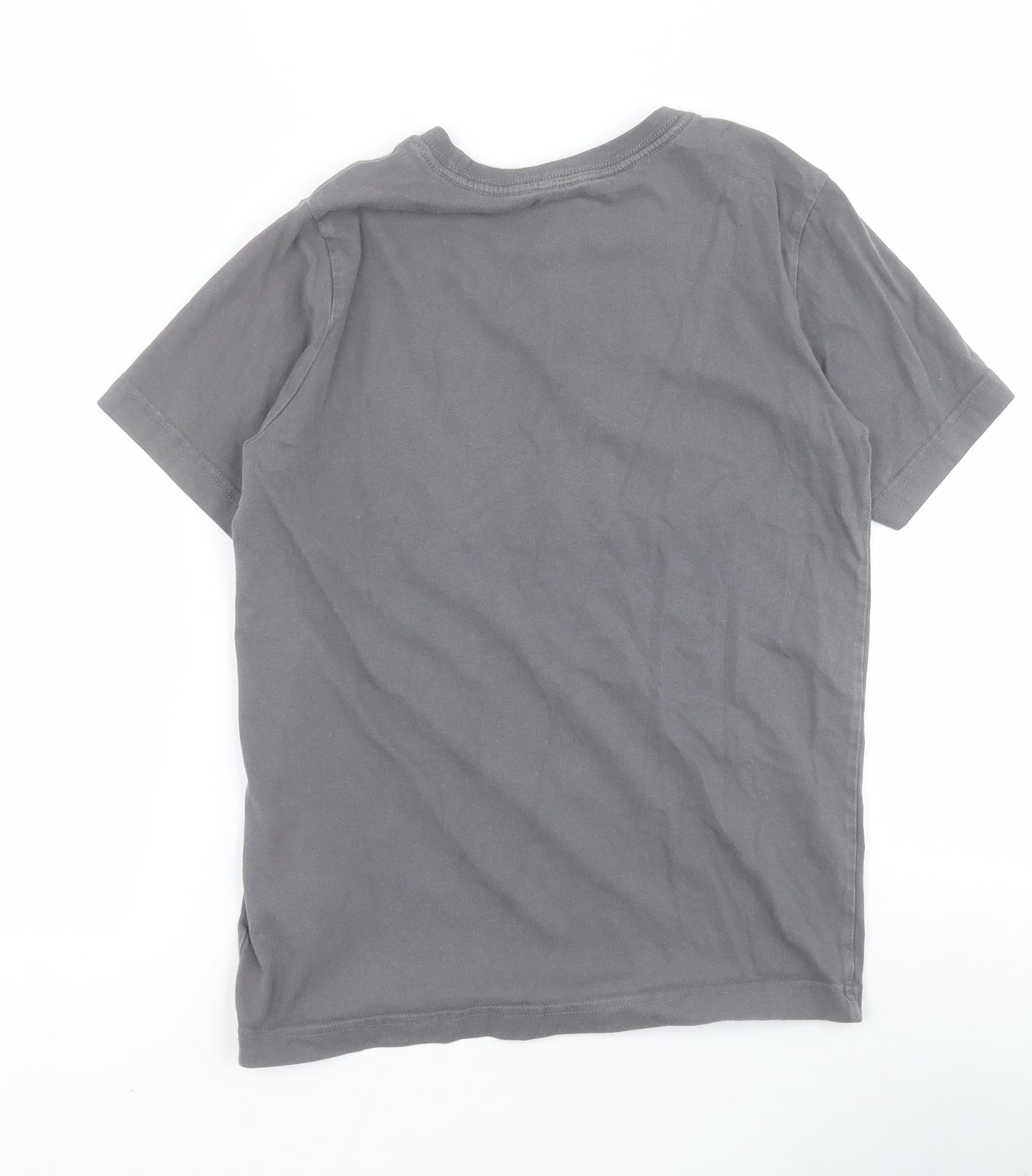 adidas Boys Grey  100% Cotton Pullover T-Shirt Size 11 Years Round Neck Pullover