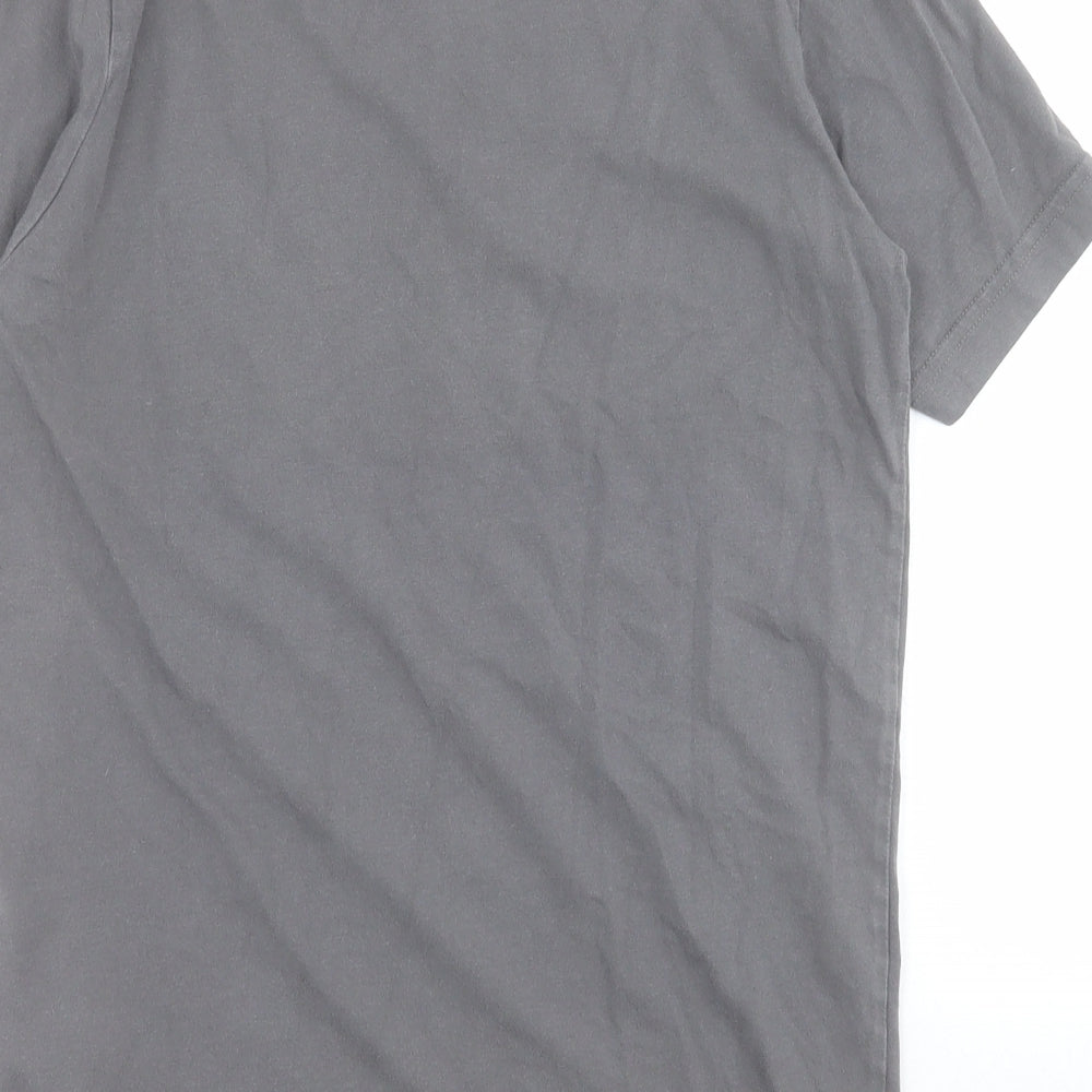 adidas Boys Grey  100% Cotton Pullover T-Shirt Size 11 Years Round Neck Pullover