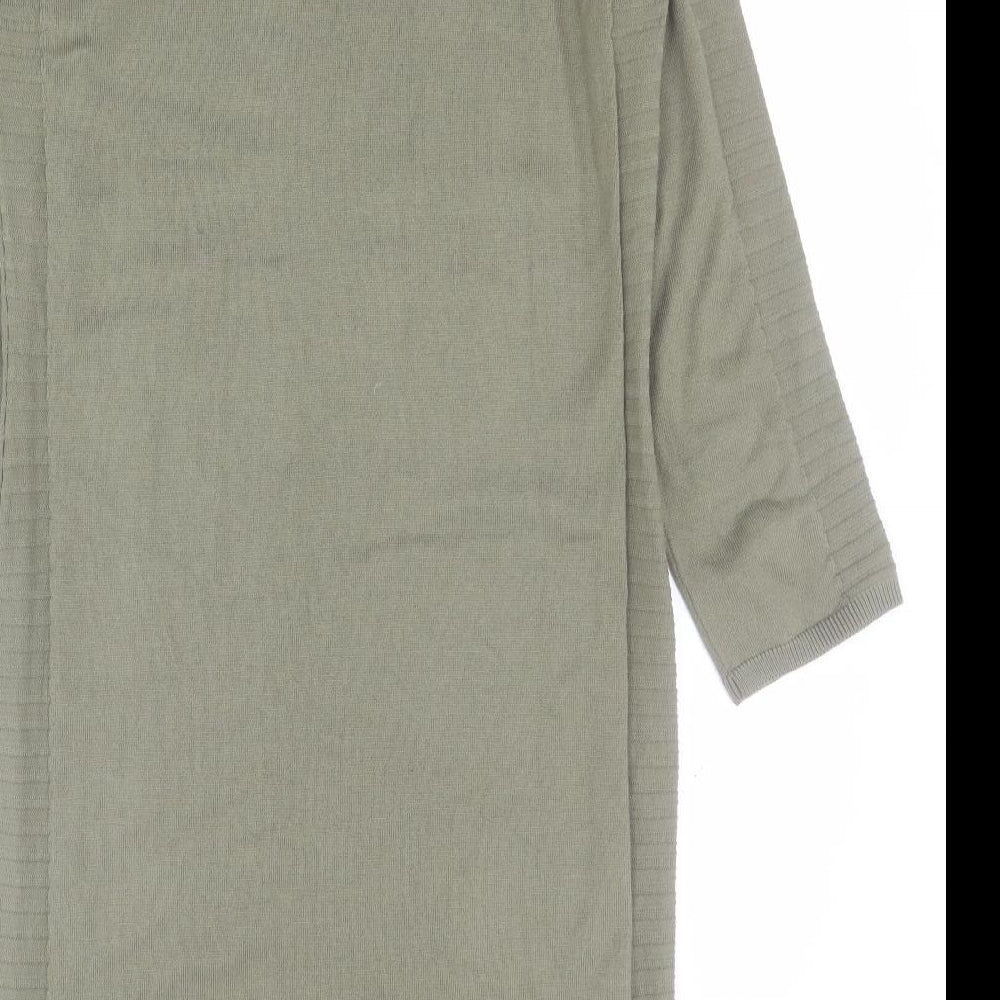 NEXT Womens Green  Cotton Jumper Dress  Size 12  Round Neck Pullover