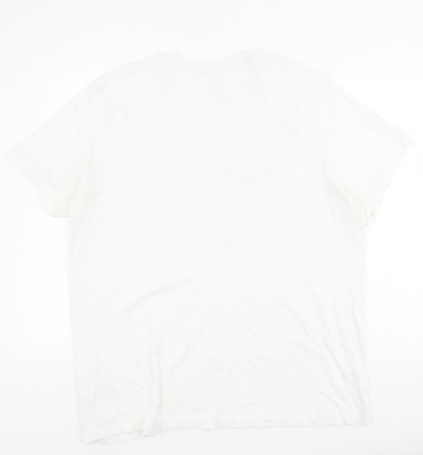 Nike Mens White  Cotton  T-Shirt Size XL Crew Neck