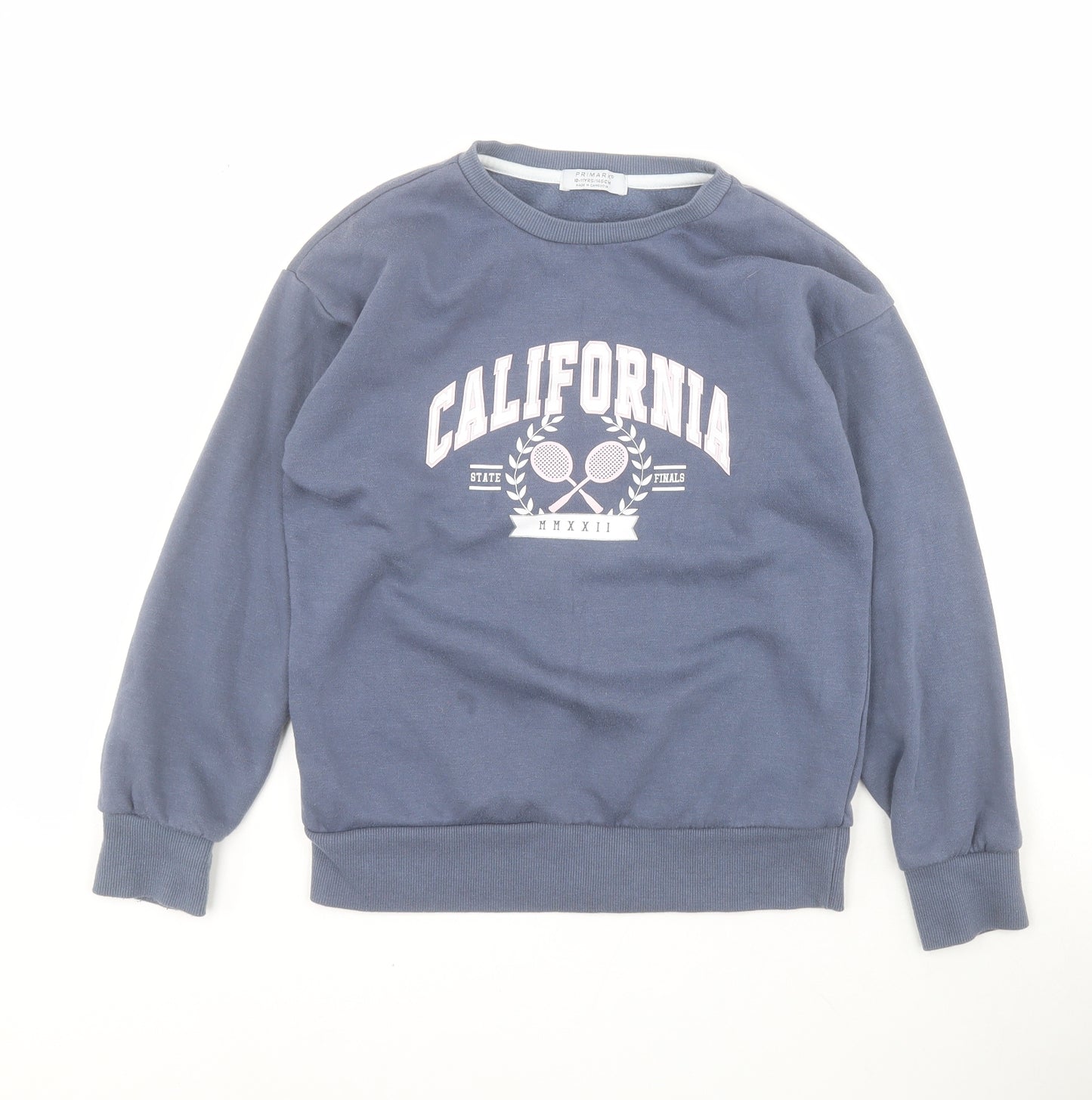 Primark Girls Blue  Cotton Pullover Sweatshirt Size 10-11 Years  Pullover - California