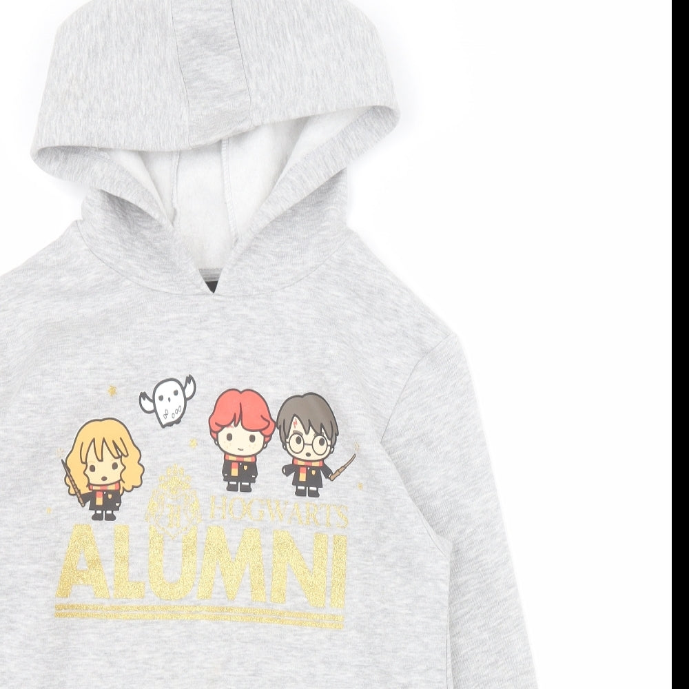 Primark Girls Grey  Polyester Pullover Hoodie Size 11-12 Years  Pullover - Harry Potter