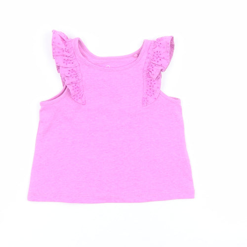 NEXT Baby Purple  Polyester Jersey Tank Size 3-6 Months Round Neck Pullover