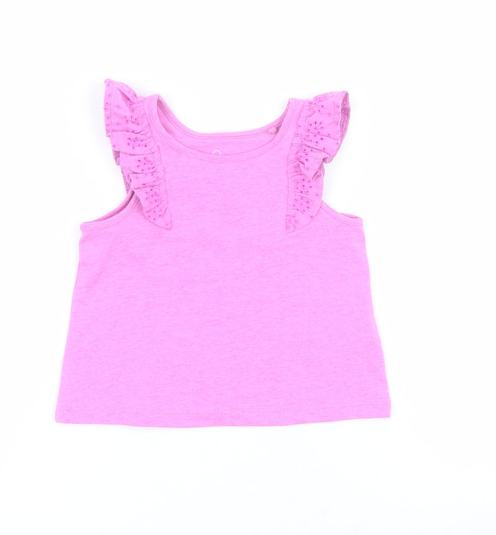 NEXT Baby Purple Polyester Jersey Tank Size 3-6 Months Round Neck Pullover