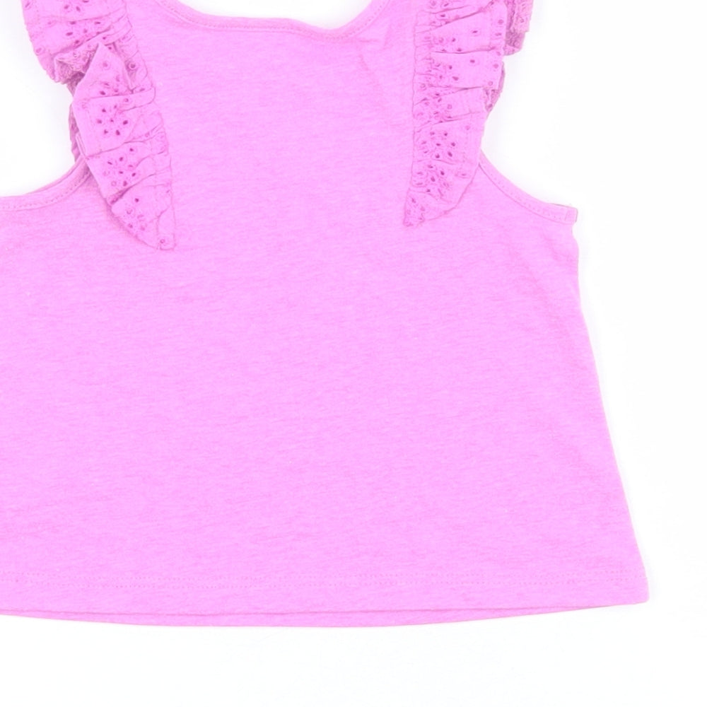 NEXT Baby Purple  Polyester Jersey Tank Size 3-6 Months Round Neck Pullover