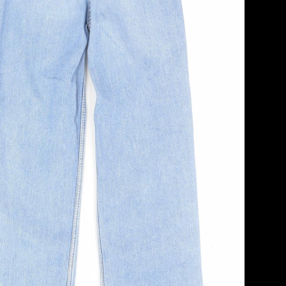 H&M Girls Blue  Cotton Wide-Leg Jeans Size 8 Years  Regular Zip