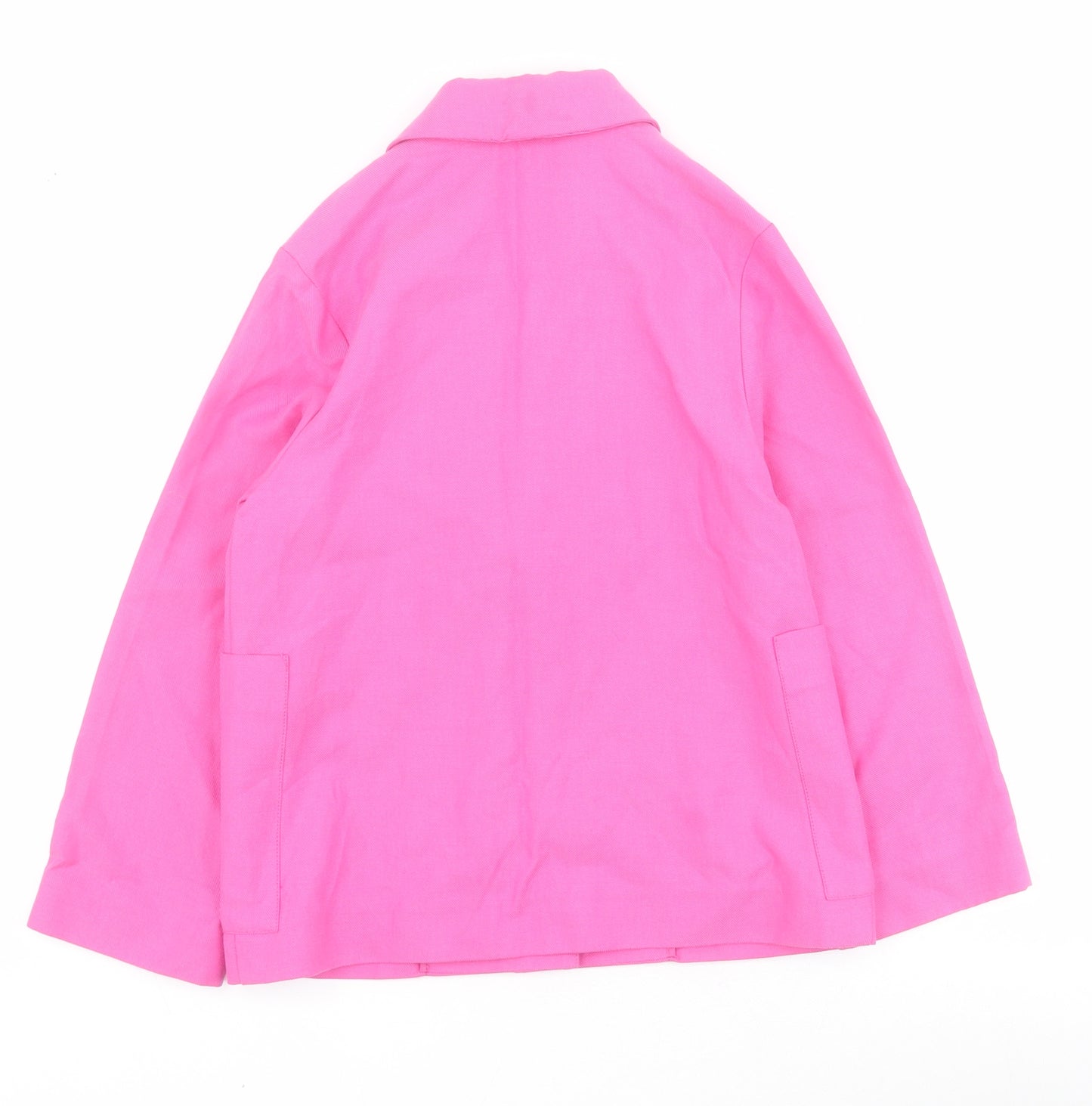 Zara Girls Pink   Jacket Blazer Size 7 Years  Button