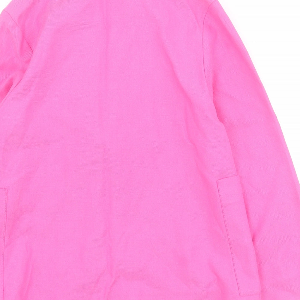 Zara Girls Pink   Jacket Blazer Size 7 Years  Button