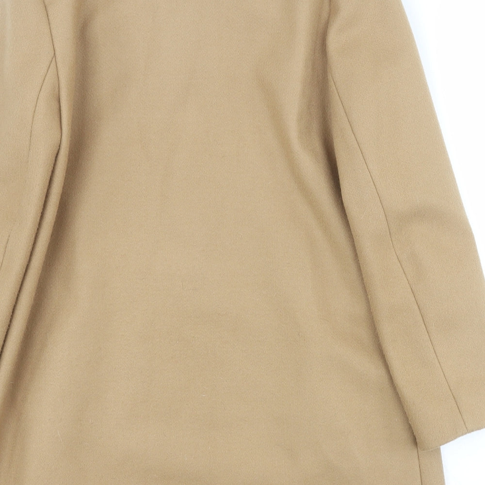 Primark Womens Beige   Pea Coat Coat Size 10  Zip