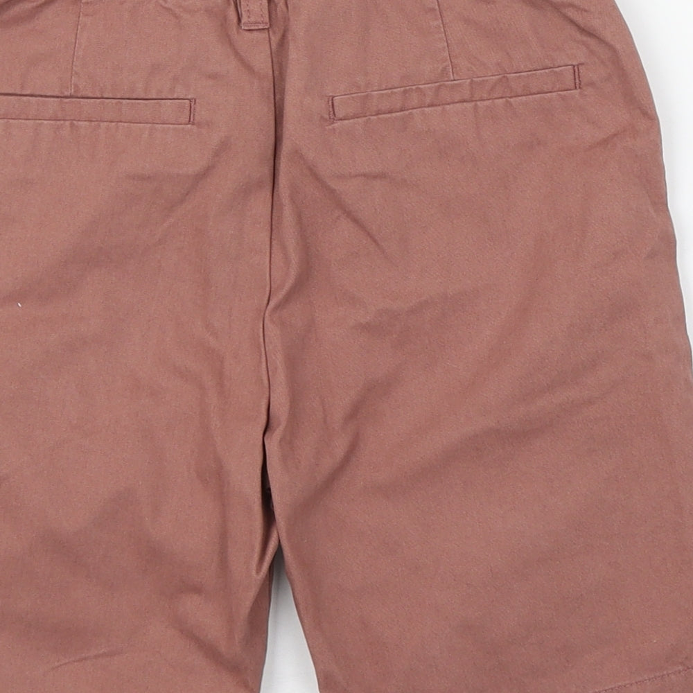 NEXT Boys Orange  100% Cotton Cargo Shorts Size 10 Years  Regular Zip