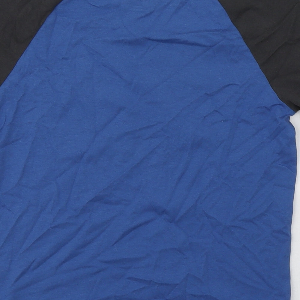 Marks and Spencer Boys Blue  Cotton Basic T-Shirt Size 6-7 Years Round Neck Pullover - Batman