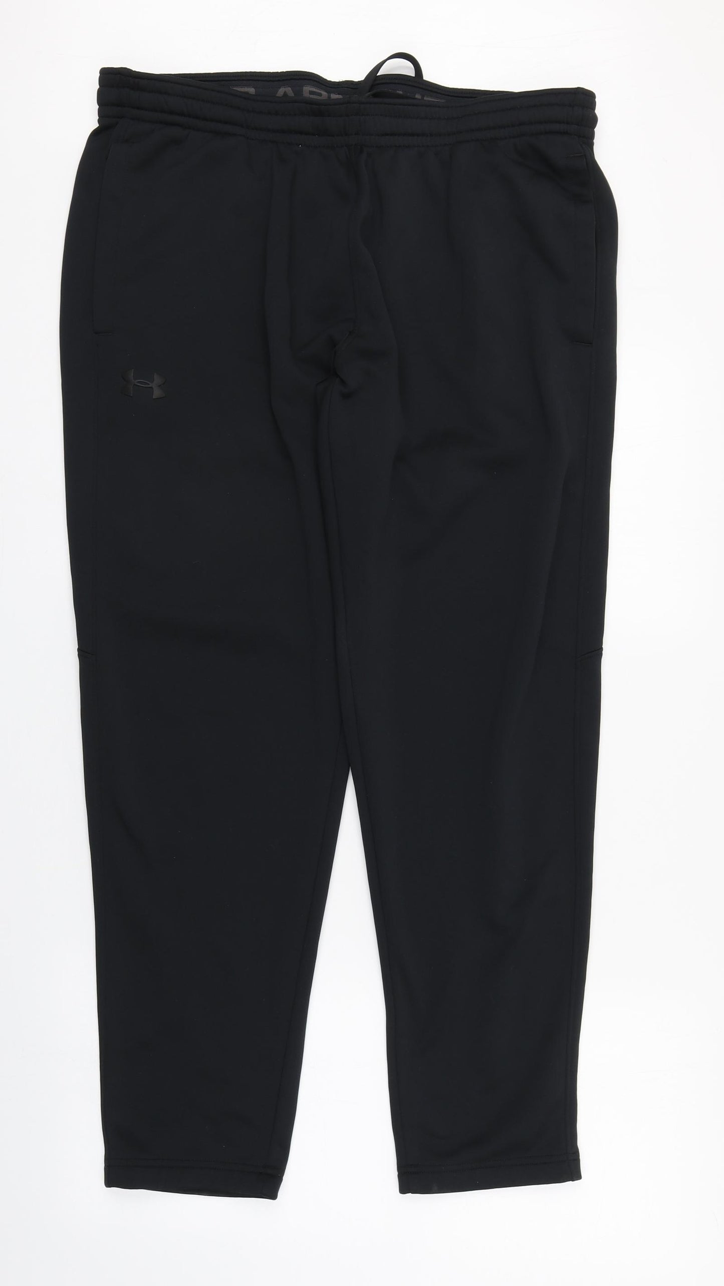 Under armour Mens Black  Polyester Jogger Trousers Size XL L29 in Regular