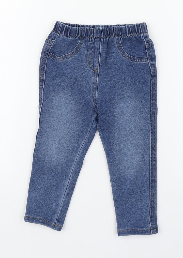 Matalan Baby Blue  Cotton Jogger Jeans Size 12-18 Months
