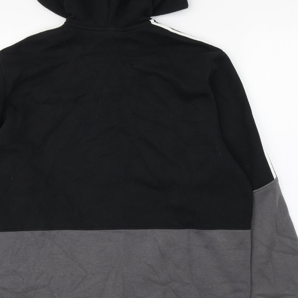 adidas Mens Black  Cotton Full Zip Hoodie Size XL