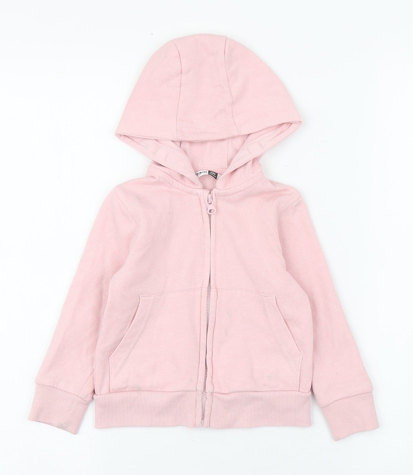 PEP&CO. Girls Pink  Cotton Full Zip Jumper Size 18-24 Months