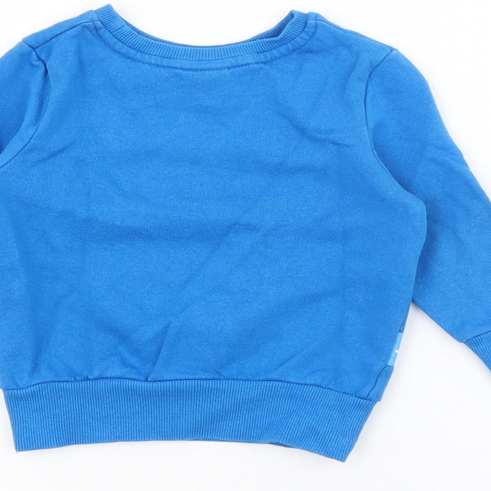 George Baby Blue  Cotton Pullover Jumper Size 18-24 Months   - Postman