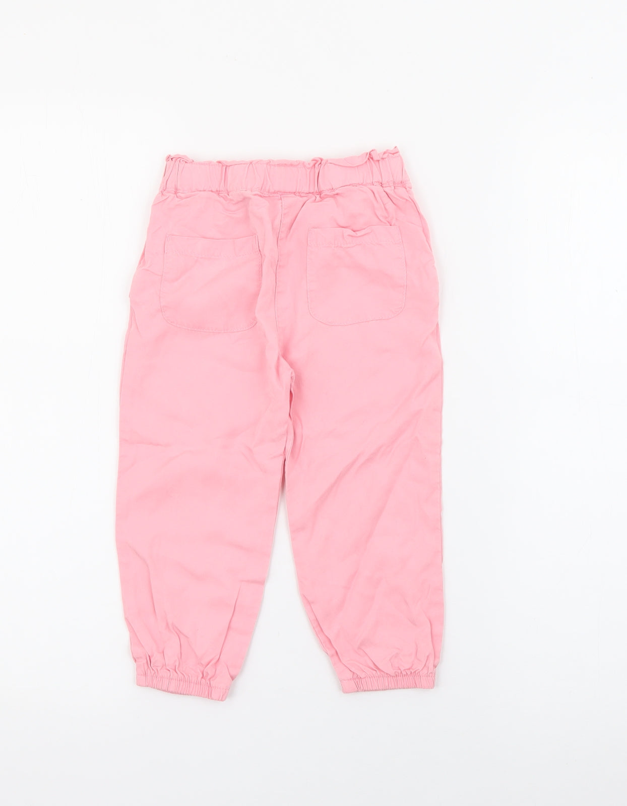 Dunnes Stores Girls Pink  Lyocell Jogger Trousers Size 2-3 Years  Regular