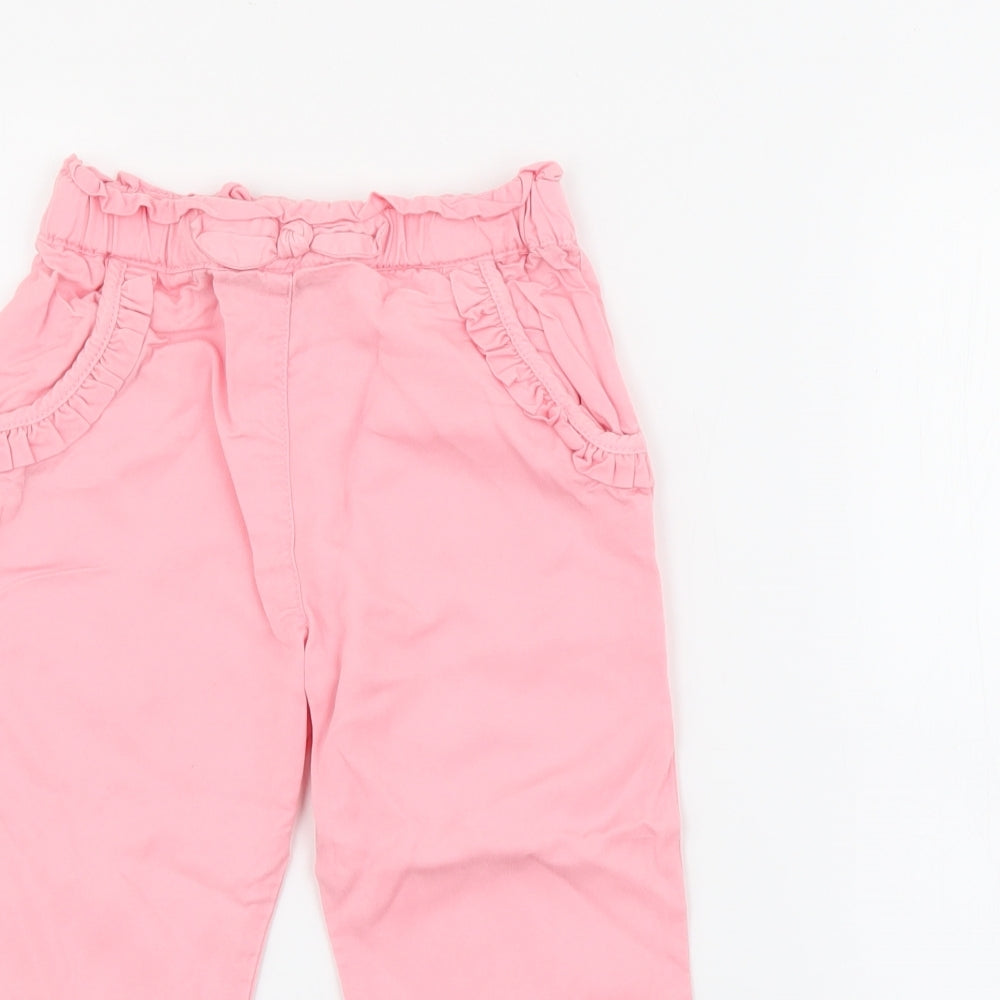 Dunnes Stores Girls Pink  Lyocell Jogger Trousers Size 2-3 Years  Regular